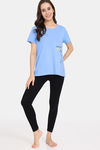 Rosaline Bloom Fest Knit Cotton Top (Pack of 2) -  Blue — thumbnail 5